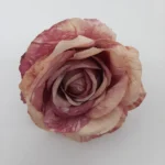 Μεταξωτό υφασμάτινο λουλούδι τριαντάφυλλο  δίχρωμο /τεμ
