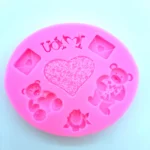 Καλούπια σιλικόνης Hearts  and Bears