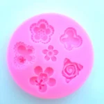 Καλούπι σιλικόνης Flowers  Butterflies