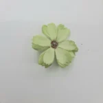 Μεταξωτό υφασμάτινο λουλούδι μαργαρίτα πράσινο ανοιχτό 20τεμ.