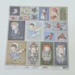 Σετ Χαρτιά scrapbooking snow fall