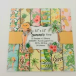 Σετ Χαρτιά scrapbooking  summer time