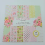Σετ Χαρτιά scrapbooking  lots of flowers
