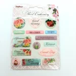 Stickers Floral  Embroidery
