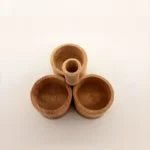 Ξύλινο δοχείο για μπαχαρικά 3 θέσεων