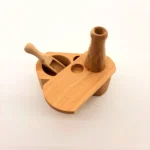 Ξύλινο δοχείο για μπαχαρικά με σέσουλα