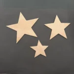 Ξύλινο χριστουγεννιάτικο σετ αστεριών (18cmx18cm,14cmx13cm,9cmx9cm)