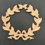 Ξυλόγλυπτο Διακοσμητικό Στεφάνι 19εκ. Χ 20εκ.