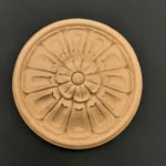 Ξυλόγλυπτη Λουλούδι Ροζέττα 12εκ. Χ 0εκ.