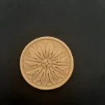 Ξυλόγλυπτο Λουλούδι Ροζέττα 11εκ. Χ 8εκ.