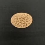 Ξυλόγλυπτο Λουλούδι Οβάλ 6εκ. Χ 4,5εκ.