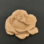 Ξυλόγλυπτο Διακοσμητικό Τριαντάφυλλο 14εκ. Χ 15εκ.