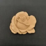 Ξυλόγλυπτο Διακοσμητικό Τριαντάφυλλο 8,5εκ. Χ 10εκ.