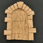 Ξυλόγλυπτη Διακοσμητική Πόρτα Δεξιά 17,5εκΧ14εκ.