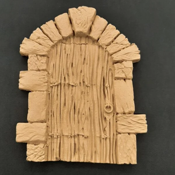 Ξυλόγλυπτη Διακοσμητική Πόρτα Δεξιά 17,5εκΧ14εκ.