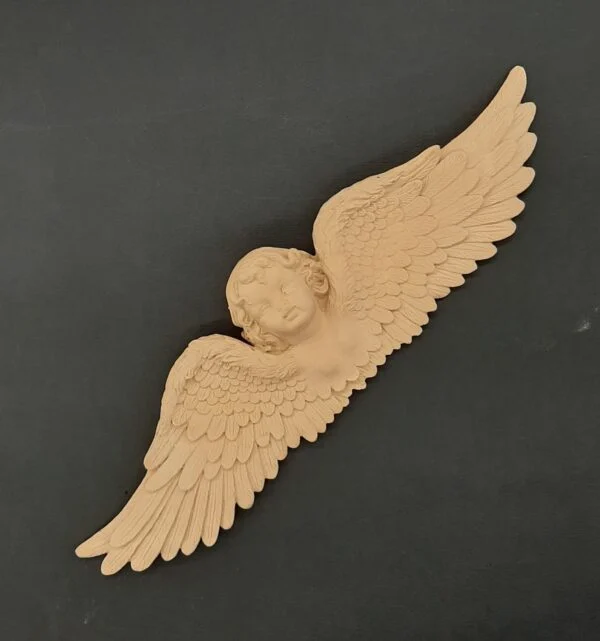 Ξυλόγλυπτος Άγγελος 42,5εκ. Χ 11,5εκ.