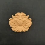 Ξυλόγλυπτο Διακοσμητικό Λουλούδι 6,5εκ. Χ 5,5εκ.