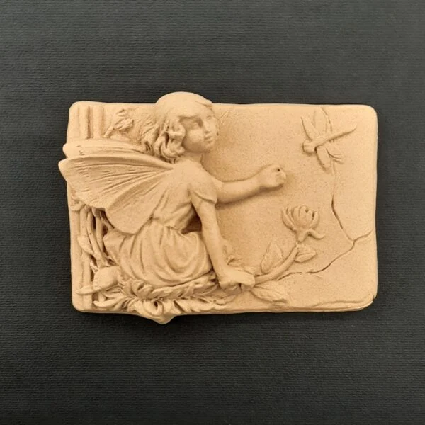 Ξυλόγλυπτο Διακοσμητικό Νεράιδα 10,5εκ.Χ7,5εκ.