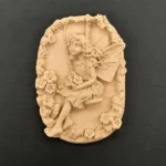 Ξυλόγλυπτο Διακοσμητικό Νεράιδα 8εκ.Χ11,5εκ.