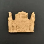 Ξυλόγλυπτο Διακοσμητικό Αθήνα-Ακρόπολη 6,5εκ.Χ5εκ.