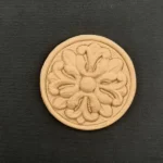 Ξυλόγλυπτο Διακοσμητικό Ροζέτα Διάμετρος 5,5εκ.