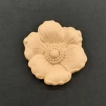 Ξυλόγλυπτο Διακοσμητικό Λουλούδι 7εκ.Χ7εκ.