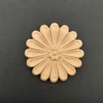 Ξυλόγλυπτο Διακοσμητικό Λουλούδι Διάμετρος   8,5εκ.