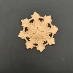 Ξυλόγλυπτο Διακοσμητικό Ροζέτα 9εκ. Χ 6εκ.