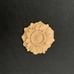 Ξυλόγλυπτο Διακοσμητικό Λουλούδι Διάμετρος 5,2εκ.