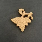 Ξυλόγλυπτο Διακοσμητικό Αμπελόφυλλο  5εκ.Χ4,7εκ.