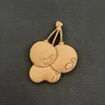 Ξυλόγλυπτο Διακοσμητικό Κεράσια 4,2εκ.Χ5,5εκ.