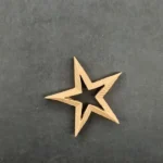 Ξυλόγλυπτο Διακοσμητικό Αστέρι 4,5εκ. Χ 4,5εκ.