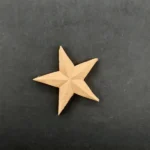 Ξυλόγλυπτο Διακοσμητικό Αστέρι 4,5εκ. Χ 4,5εκ.