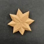 Ξυλόγλυπτο Διακοσμητικό Αστέρι 4,7εκ. Χ 5εκ.