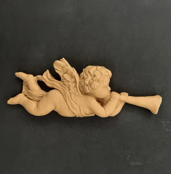 Ξυλόγλυπτο Διακοσμητικό Μικρός Άγγελος 14εκ. Χ 5εκ.