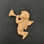 Ξυλόγλυπτο Διακοσμητικό Μικρός Άγγελος 11εκ. Χ 9εκ.