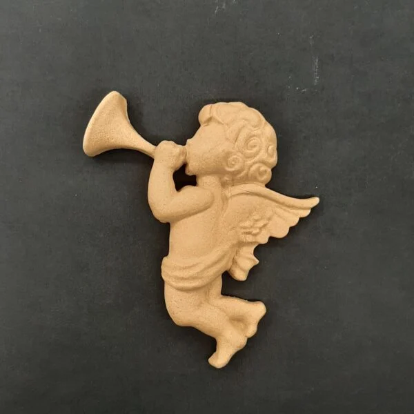 Ξυλόγλυπτο Διακοσμητικό Μικρός Άγγελος 11εκ. Χ 9εκ.