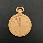 Ξυλόγλυπτο Διακοσμητικό Ρολόι 5,5εκ. Χ 4εκ.