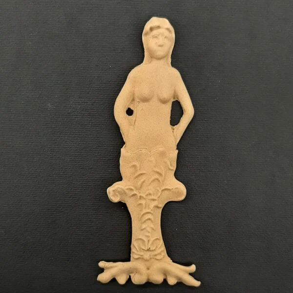 Ξυλόγλυπτο Διακοσμητικό Γοργόνα 3,2εκ.Χ10,6εκ.