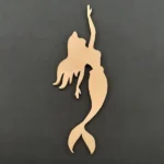 Ξυλόγλυπτο Διακοσμητικό Γοργόνα 3,2εκ.Χ10,6εκ.