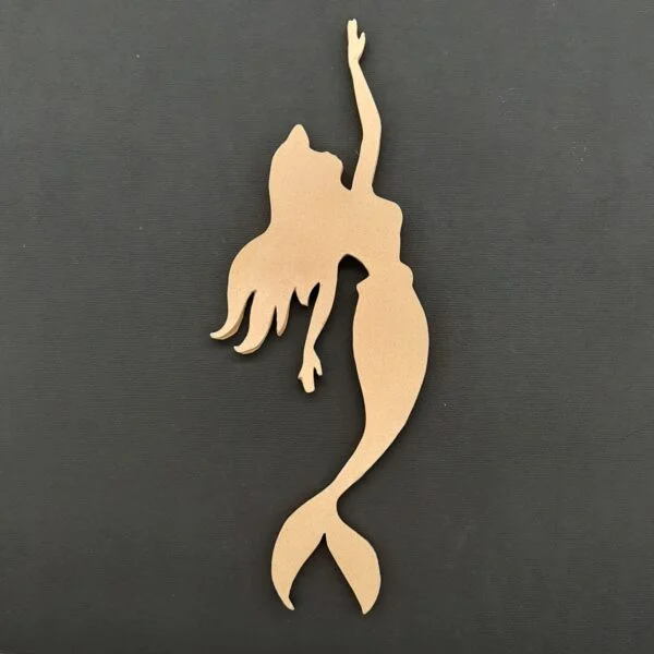 Ξυλόγλυπτο Διακοσμητικό Γοργόνα 3,2εκ.Χ10,6εκ.