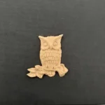 Ξυλόγλυπτο Διακοσμητικό Κουκουβάγια 4,5εκ. Χ 5εκ.