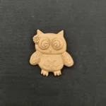 Ξυλόγλυπτο Διακοσμητικό Κουκουβάγια 4,5εκ. Χ 4,5εκ.