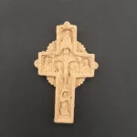 Ξυλόγλυπτος Σταυρός με παραστάσεις 7,5εκ.Χ5εκ.