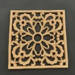 Ξυλόγλυπτο Διακοσμητικό Πλακάκι 18,6cm X 18,6cm