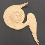 Ξυλόγλυπτο Διακοσμητικό Άγγελος 20εκ.Χ20εκ.