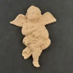 Ξυλόγλυπτο Διακοσμητικό Άγγελος 15εκ.Χ12εκ.