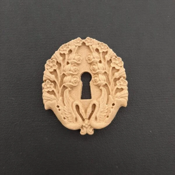 Ξυλόγλυπτη Διακοσμητική Κλειδαρότρυπα 4,5εκ.Χ5εκ