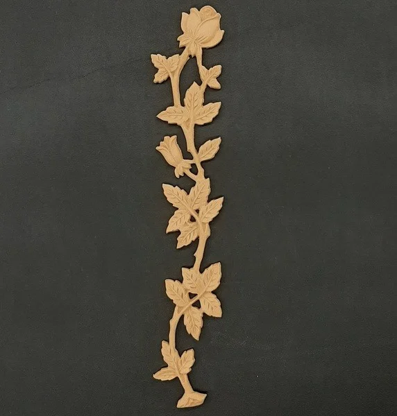 Ξυλόγλυπτο Διακοσμητικό Λουλούδι Γιρλάντα 34,5εκ. Χ 3εκ.