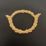 Ξυλόγλυπτο Διακοσμητικό Στεφάνι 9,5εκ. Χ 14,5εκ.